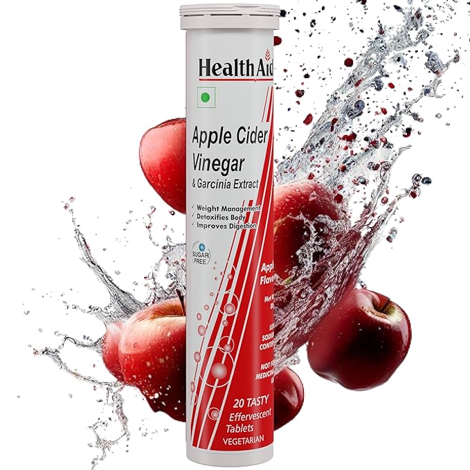 HealthAid Apple Cider Vinegar Effervescent Tablet - 20 Effervescent Tablet