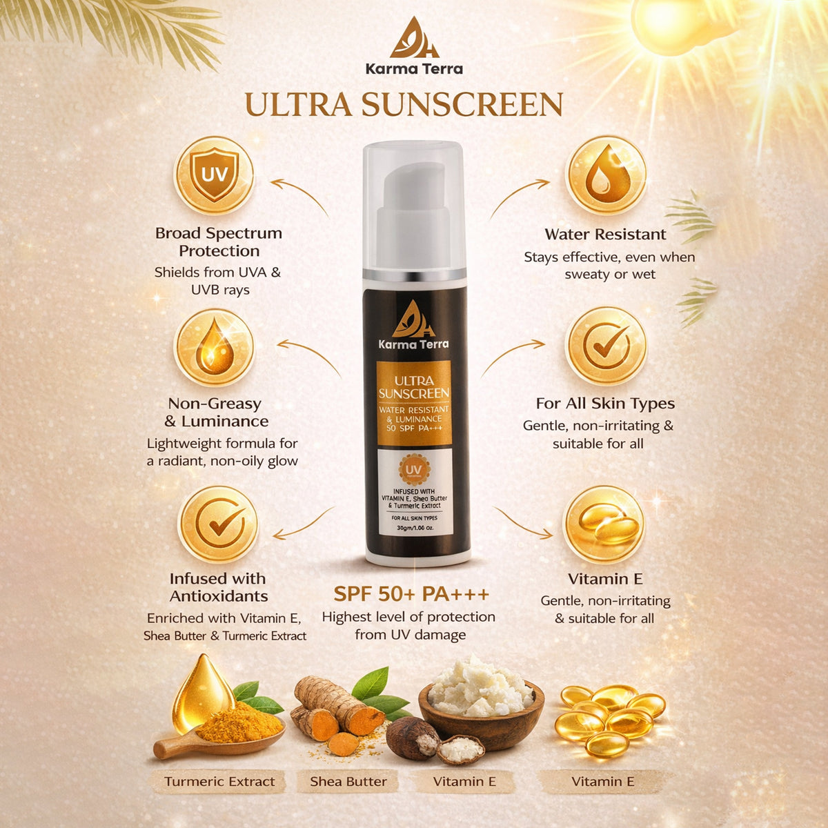 Karma Terra Ultra Sunscreen SPF 50 PA+++