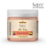 Kayee Ayurveda De-Tan Face Pack for Men & Women | Herbal Face Pack for Tanned, Dull & Uneven-Looking Skin | Helps Remove Surface Impurities, Excess Oil & Dead Skin Cells for Fresh, Smooth & Radiant-Looking Skin