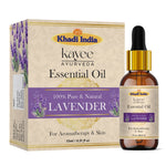 Kayee Ayurveda Lavender Essential Oil for Aromatherapy, Diffuser & Massage | Pure Lavender Aroma Oil for Relaxation, Meditation, Spa & Home Fragrance | Floral Essential Oil for Skincare, Hair Care & Personal Wellness | 15 ml