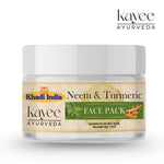 Kayee Ayurveda Neem Turmeric Face Pack for Oily & Acne-Prone Skin | Herbal Facial Mask with Neem & Haldi | Helps Deep Cleanse Skin, Remove Excess Oil & Surface Impurities While Supporting a Fresh & Balanced-Looking Complexion