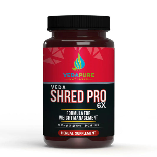 Vedapure Naturals Veda Shred Pro 6x Capsules Fat burner Weight Management - 60 Capsules