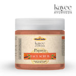 Kayee Ayurveda Papaya Herbal Face Scrub | Papaya Facial Exfoliator for Deep Cleansing, Skin Polishing & Removing Dull Surface Buildup | Helps Improve the Appearance of Uneven & Dull-Looking Skin | Suitable for Regular Skincare