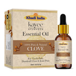 Kayee Ayurveda Clove Essential Oil for Aromatherapy, Diffuser, Massage & Home Fragrance | Warm Spicy Clove Aroma Oil for Meditation, Yoga, Relaxation & Spa | Multi-Purpose Essential Oil for Personal Care & Wellness | 15 ml