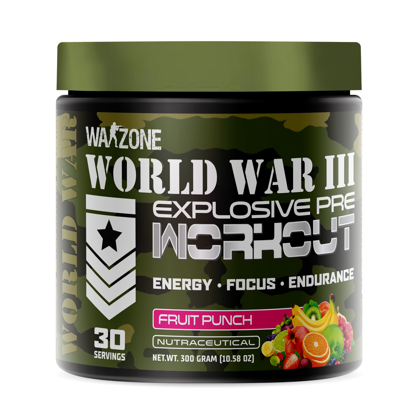 Warzone World War 3 Pre-workout – 300 Grams/30 Servings