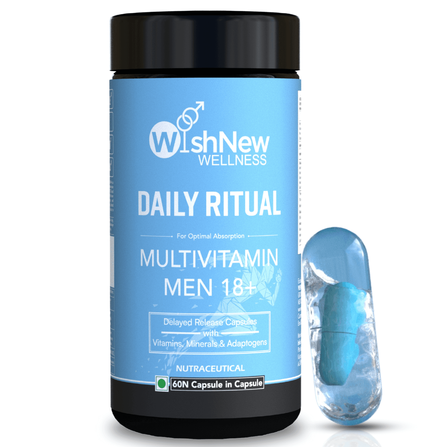 Wishnew Wellness Daily Ritual Multivitamin Men 18+ Capsule - 60 Veg Capsules