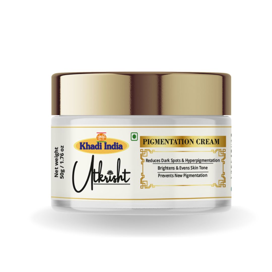 Khadi Essentials Herbal Ayurvedic Anti-Pigmentation Cream (50g) | For Dark Spots, Melasma & Uneven Skin Tone