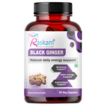 Raskam Black Ginger- 60 Capsules for Men & Women | Energy Boost, Anti-Inflammatory Properties