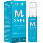 Hi Life Me Safe Intimate Hygiene Spray | On-the-Go Antimicrobial & pH-Balancing Intimate Cleansing Spray (60 ml)