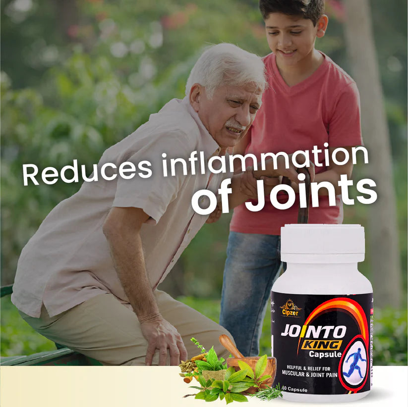 Cipzer Jointo King Capsule - 30 Capsules | Herbal Support for Arthritis, Joint Pain, Flexibility & Mobility
