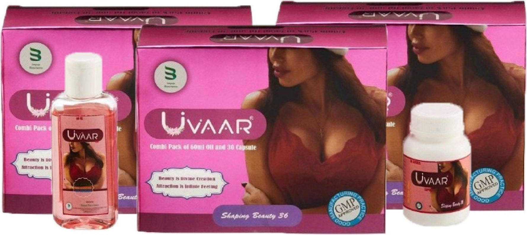 Uvaar Combi Pack of 60ml Oil and 30 Capsule