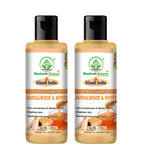 Bhudevam Naturals Khadi Sandalwood & Honey Face Wash For Soft, Smooth & Radiant Skin -420ML (Pack of 2)
