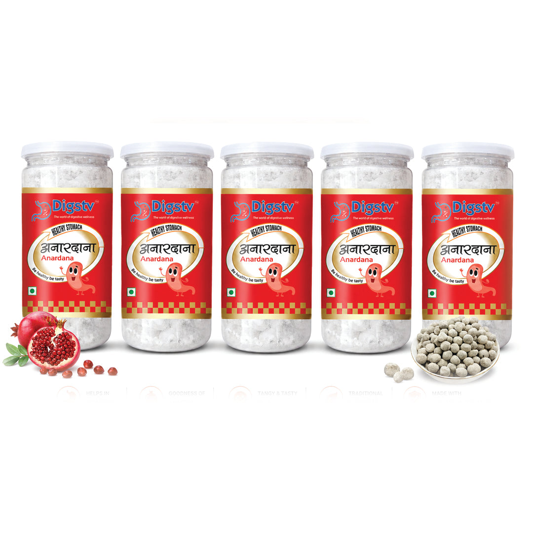 Anardana Goli 100gm (Pack of 5) Pomegranate Seed Goli for Digestion Support & Healthy Stomach.