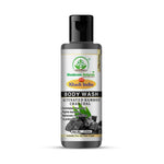 Bhudevam Naturals Khadi Bamboo Charcoal Body Wash – Skin Detox & Oil Control Shower Gel- 210ML