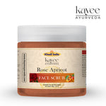 Kayee Ayurveda Rose Apricot Face Scrub for Men & Women | Herbal Exfoliating Facial Scrub for Deep Cleansing, Dead Skin Removal & Smooth Skin Care | Helps Remove Excess Oil & Impurities | Suitable for Regular Skincare Routine