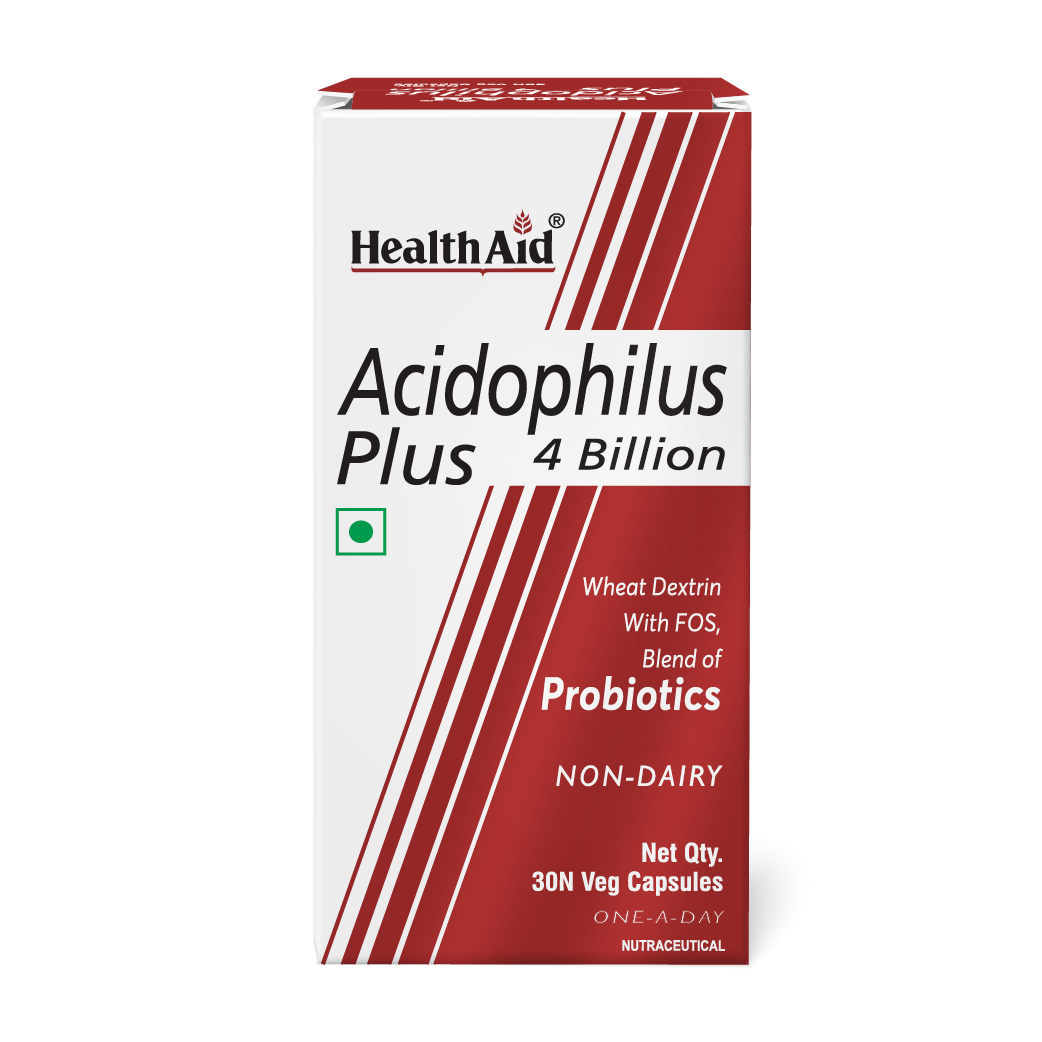 Acidophilus Plus 4 Billion Probiotic Gut Health Supplement - 30 Veg Capsules
