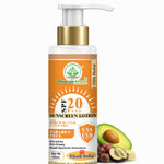 Bhudevam Naturals Khadi SPF 20 Sunscreen Lotion for Face & Body | Lightweight Non-Sticky Sun Protection Lotion- 100ML