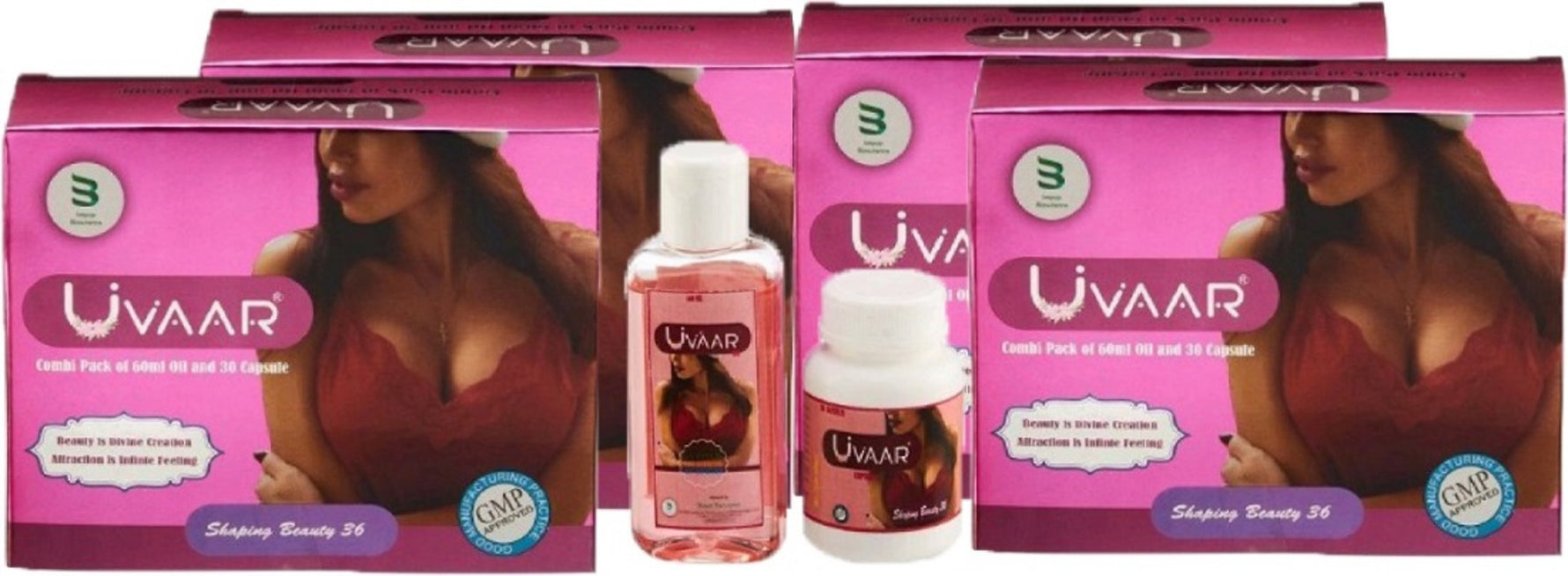 Uvaar Combi Pack of 60ml Oil and 30 Capsule