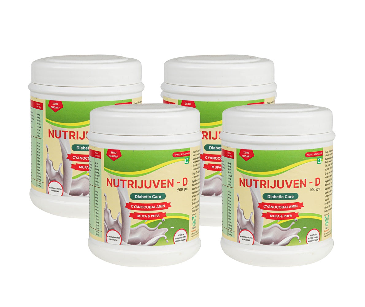 Nutrijuven - D Diabetic Care Powder (200gm Each) Zero Sugar Vanilla