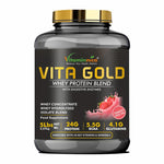 Vitaminnica Vita Gold 100% Whey Protein Powder - Strawberry Cheesecake, 5 Lbs, 75 Servings