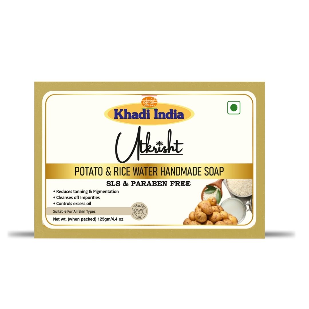 Utkrisht Khadi Potato Rice Water Soap (125g)