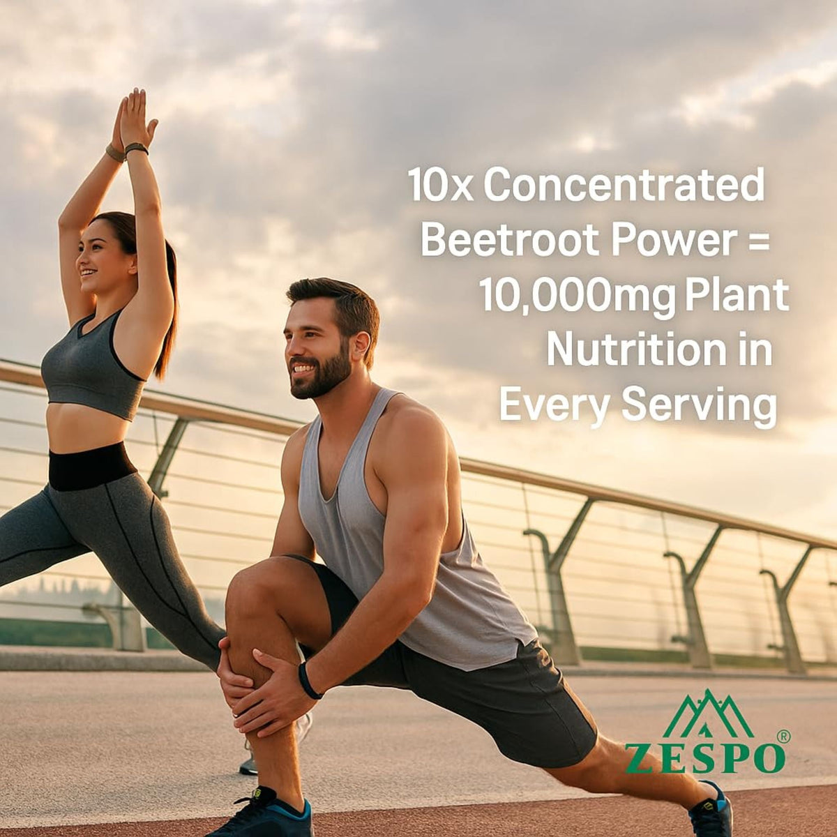 Zespo Beet Root 1,000 mg (10:1 Extract) | Beetroot Capsules for Stamina, Energy & Circulation Support | 90 Vegan Capsules