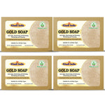Bhudevam Naturals Khadi Handmade Gold Soap For Luxury Skin Brightening & Glow Soap - 500GM (Pack of 2)