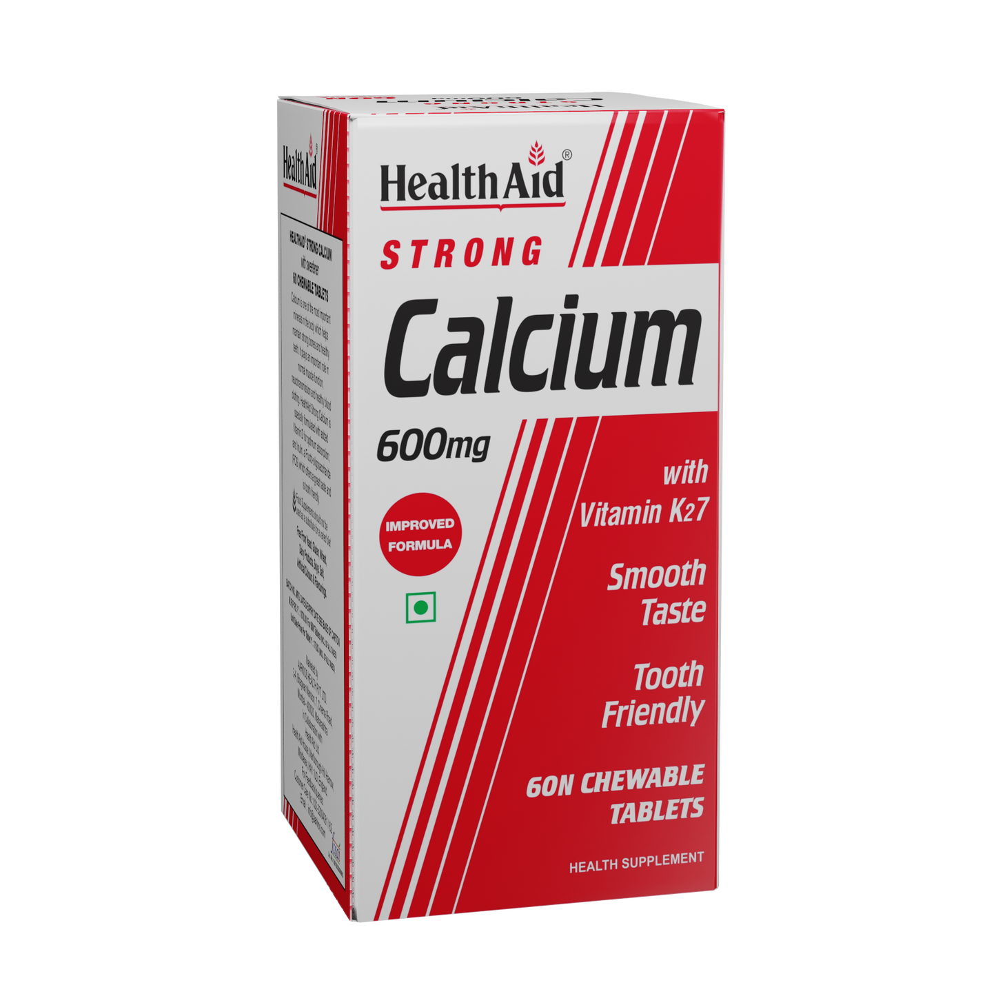 HealthAid Strong Calcium 600 mg Chewable Tablet - 60 Chewable Tablet