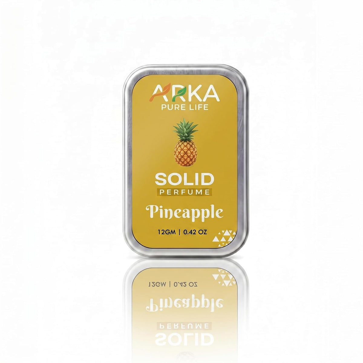 Arka Pure Life Premium Pineapple Solid Perfume – Fruity Fragrance Balm for Men & Women, Compact & Travel-Friendly – 12g