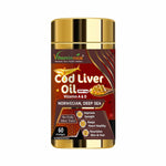 Vitaminnica Cod Liver Oil Softgels - Omega-3 EPA/DHA with Vitamins A & D3, 60 Count
