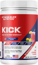 FB Nutrition Kick High Stim Pre-Workout Supplement - Pink Lemonade - 400gm