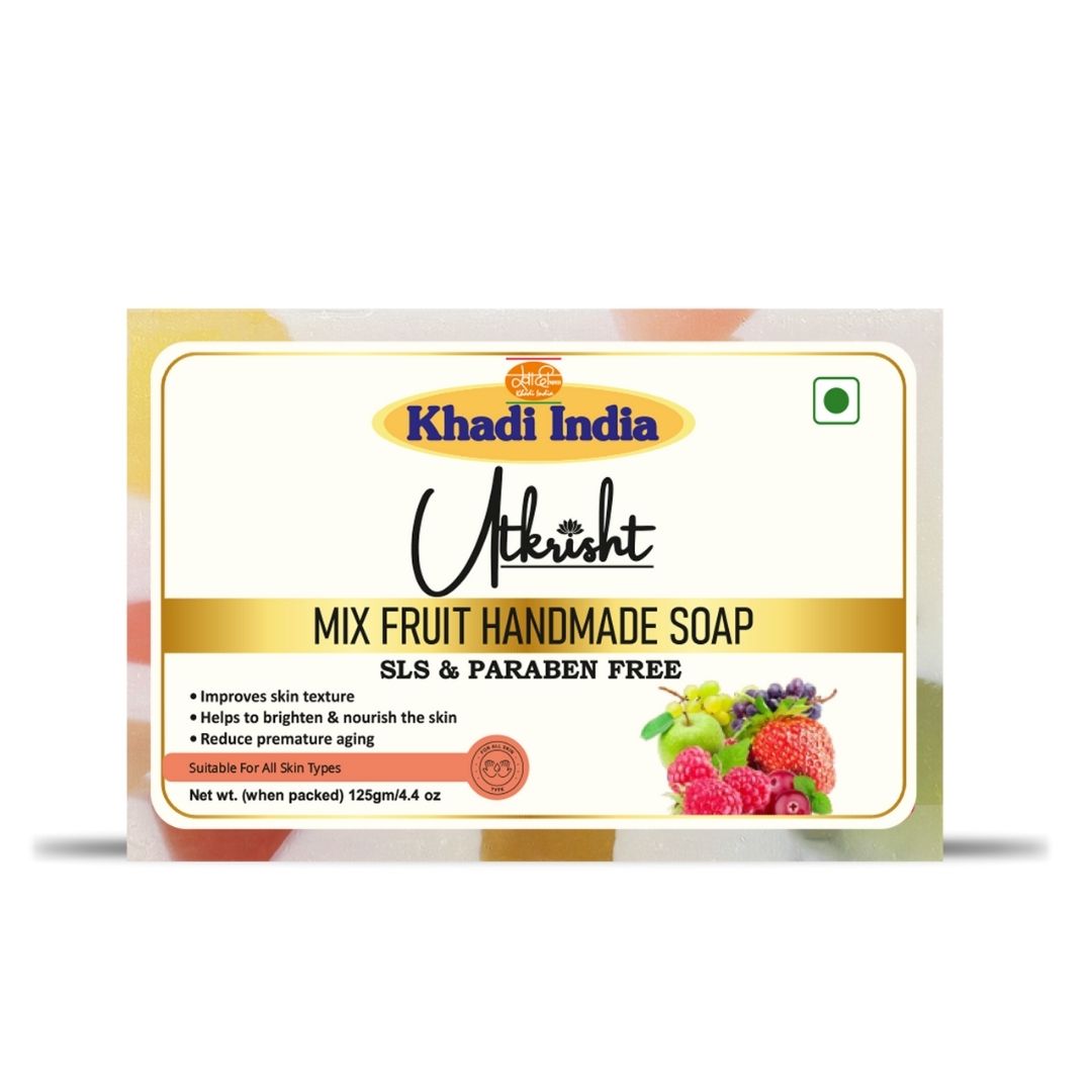 Utkrisht Khadi Mix Fruit Soap (125g)