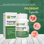 MAPL Pyloright Capsules | Ayurvedic Supplement for Piles & Digestive Health | Relieves Constipation, Pain, Swelling & Supports Wound Healing | 60 Capsules
