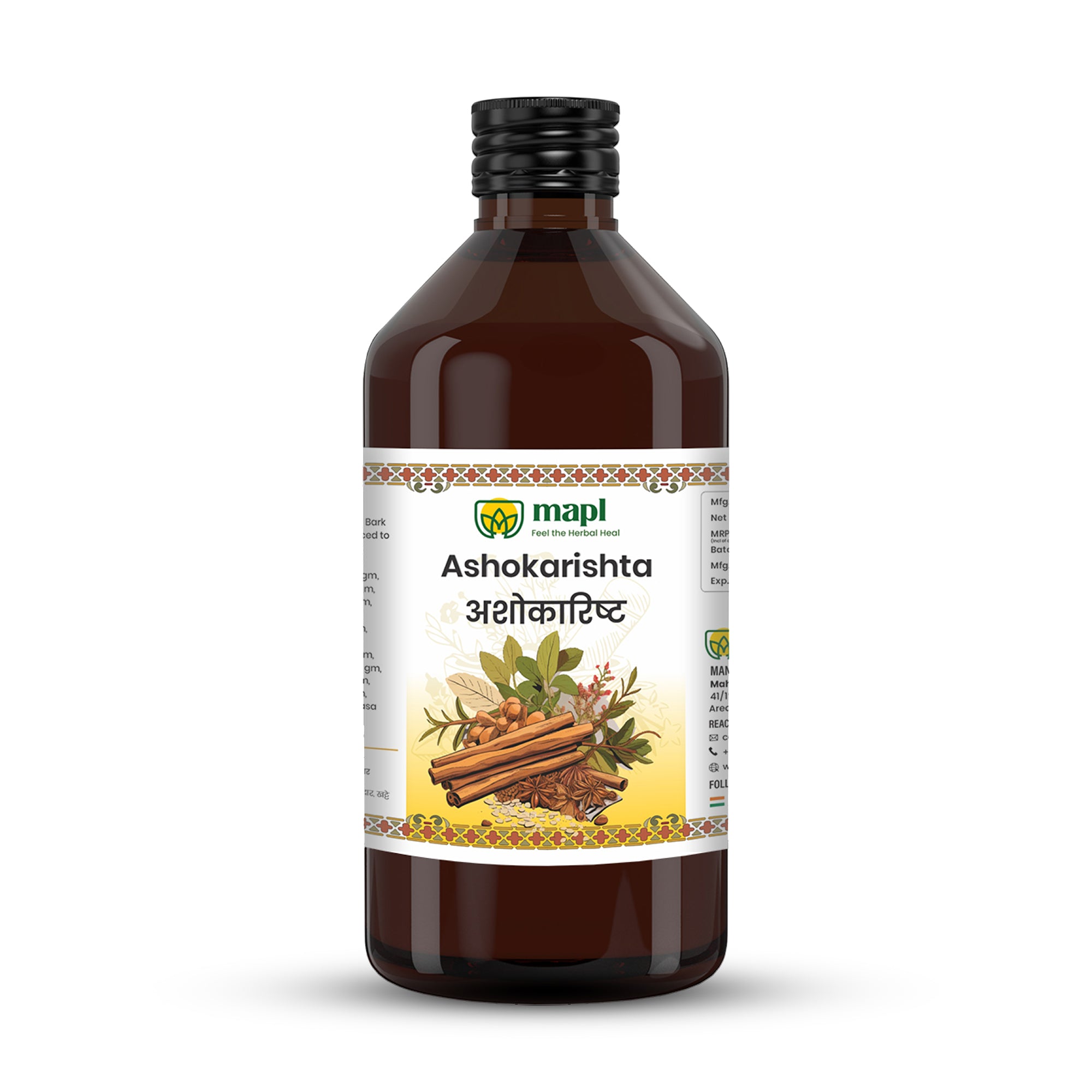 MAPL Herbal Ashokarishta 450ml Pack of 2