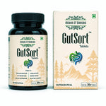 Herbs O’ Shrubs GutSort | Ayurvedic Gut Health Tablets | Digestive Enzymes With Triphala, Spirulina, CoQ10, Jaiphal | Supports Good Digestion System , Immunity & Energy | Gut Cleanse Detox Supplement, 30 Tablets