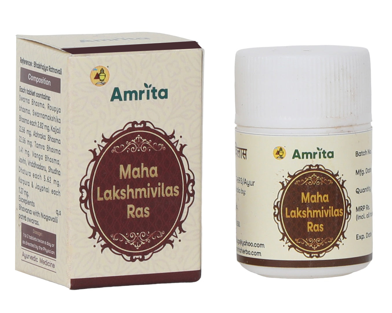 Amrita Maha Laxmivilas Ras Tablet - 30 Tablets
