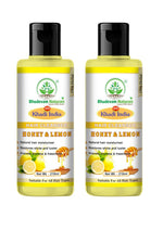 Bhudevam Naturals Khadi Honey Lemon Shampoo for Dandruff Control & Fresh, Healthy Hair- 420ML (Pack of 2)