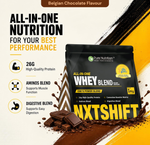 CSK Limited Edition Pure Nutrition NXT SHIFT All-In-One Whey Blend Powder - Belgian Chocolate, 1Kg Pouch