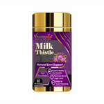 Vitaminnica Milk Thistle Capsules - Standardized Liver Support & Detox Cleanse, 60 Count