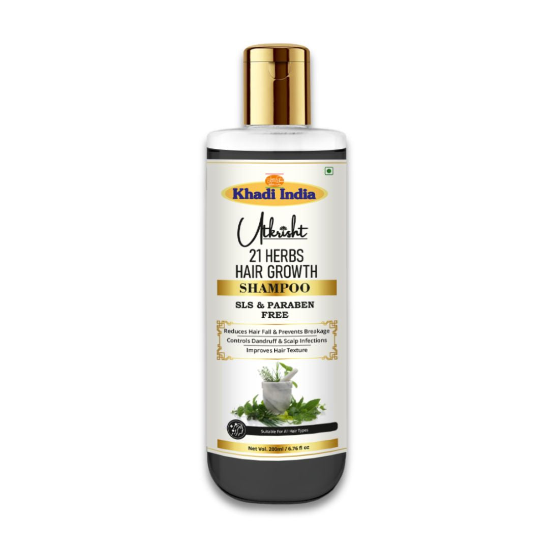 Utkrisht Khadi 21 Herbs Herbal Shampoo (200ml)