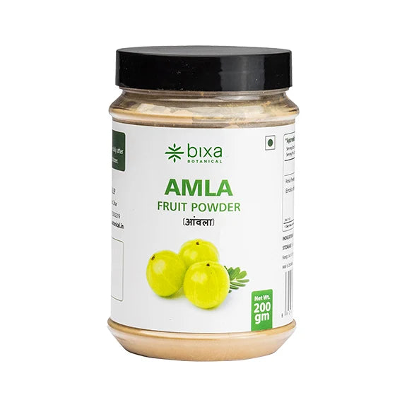 Bixa Botanical Amla Fruit Powder (Emblica Officinalis) | Pure Indian Gooseberry Powder for Natural Vitamin C, Immunity, Hair & Digestive Support (200g)