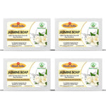 Bhudevam Naturals Khadi Jasmine Bath Soap for Moisturizing, Skin Nourishment & Long Lasting Fragrance - 500GM (Pack of 4)