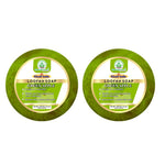 Bhudevam Naturals Khadi Green Apple Loofah Soap – Natural Exfoliating Bath Soap for Fresh & Glowing Skin- 250GM (Pack of 2)