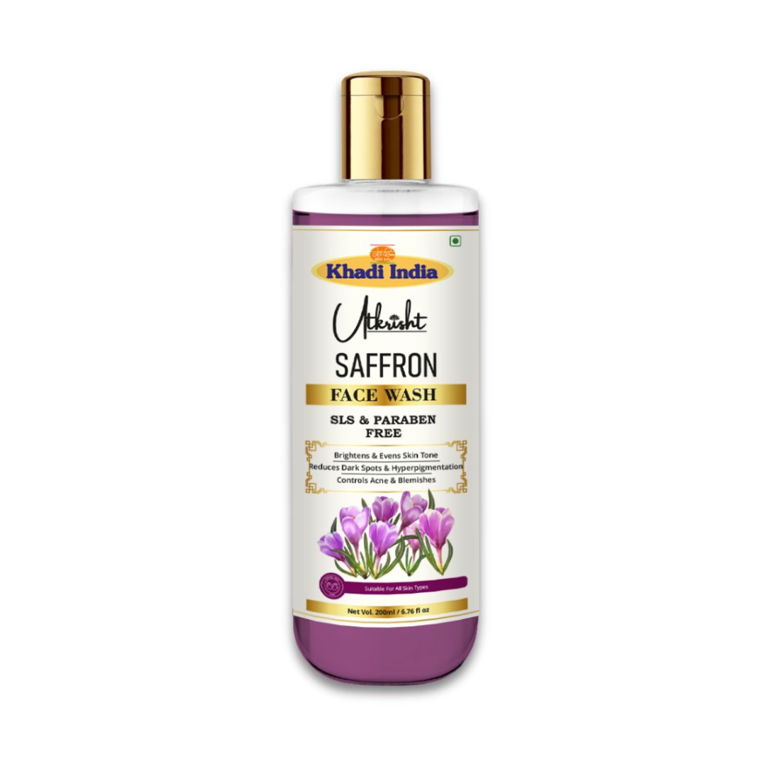 Utkrisht Khadi Saffron Face Wash (200ml)