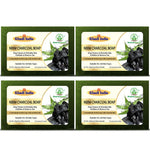 Bhudevam Naturals Khadi Neem & Activated Charcoal Soap – Herbal Handmade Bath Soap for Acne, Pimples, Blackheads Removal- 500GM (Pack of 4)