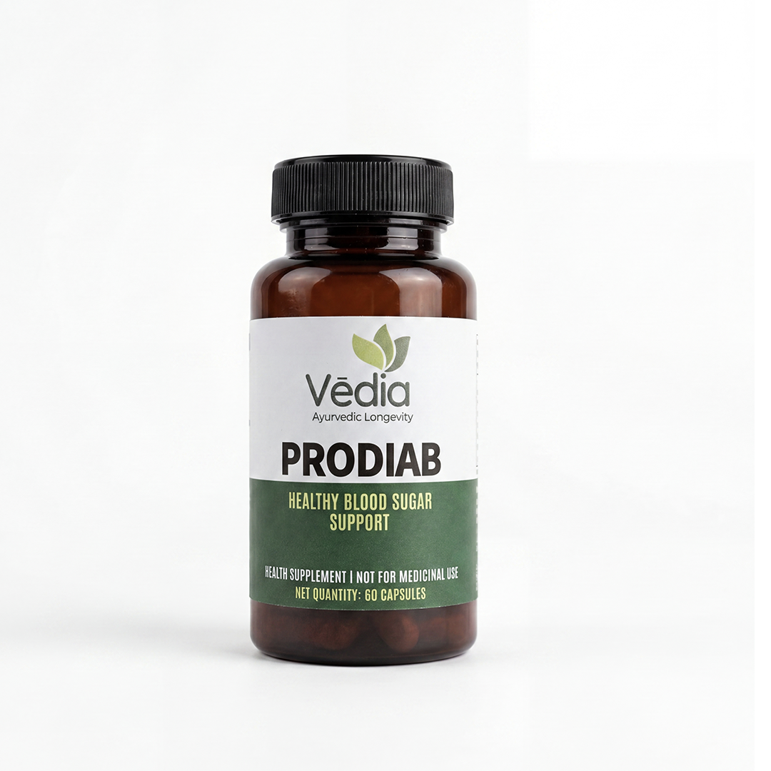 Vedia Prodiab Capsule | Herbal Blood Sugar & Metabolic Support Supplement (60 Capsules)