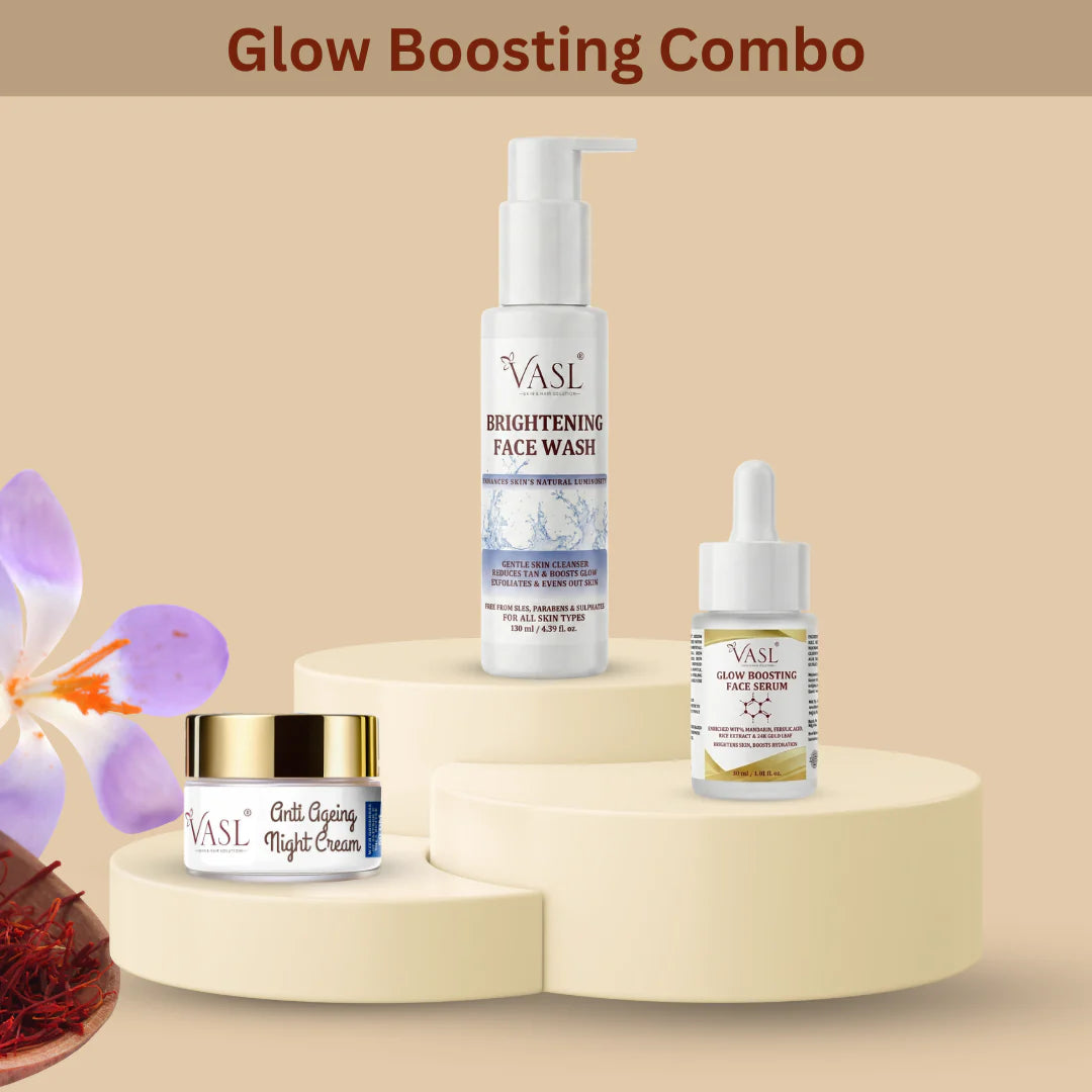 Vasl Glow Boosting Combo - Skin Radiance & Brightening Skincare Kit