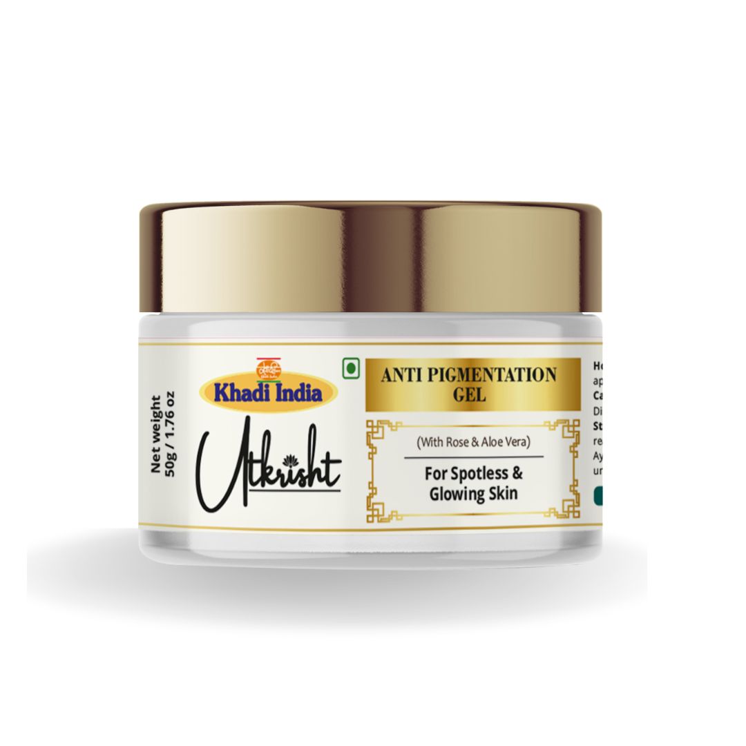 Khadi Anti Pigmentation Face Gel for Dark Spots & Blemishes | Brightening Gel for Uneven Skin Tone | Hydrating & Skin Smoothing Face Gel | For Men & Women | 50 gm
