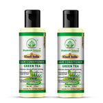 Bhudevam Naturals Khadi Green Tea Aloe Vera Conditioner – Strengthening & Moisturizing Hair Care Formula- 420ML (Pack of 2)