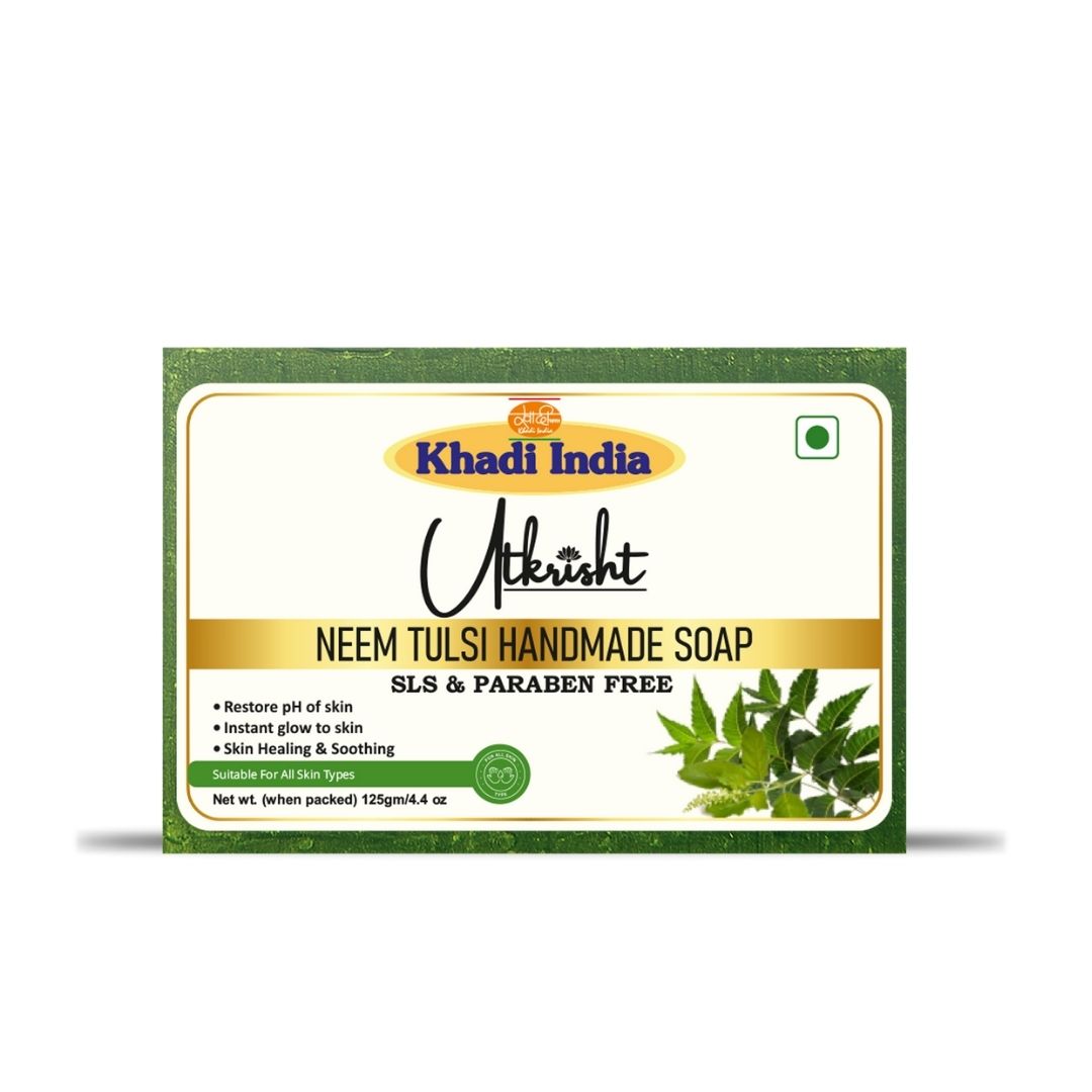 Utkrisht Khadi Neem & Tulsi Soap (125g)